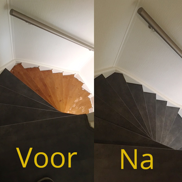 Traprenovatie Voor en na