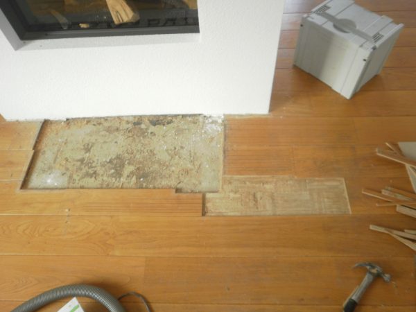 Bijleg en reparatie houten vloer